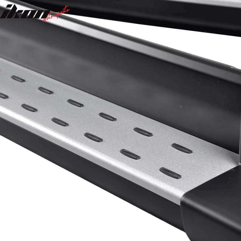 2007-2011 Honda CRV OE Style Black Silver Running Boards Aluminum