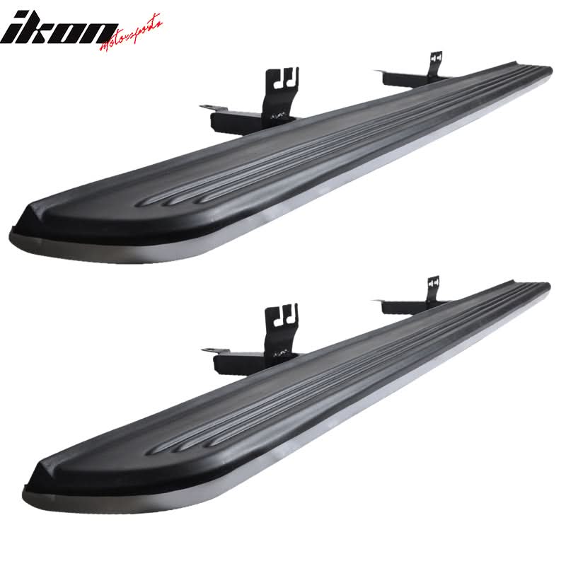 2003-2012 Land Rover Range Rover OE Silver Rubber Black Running Board