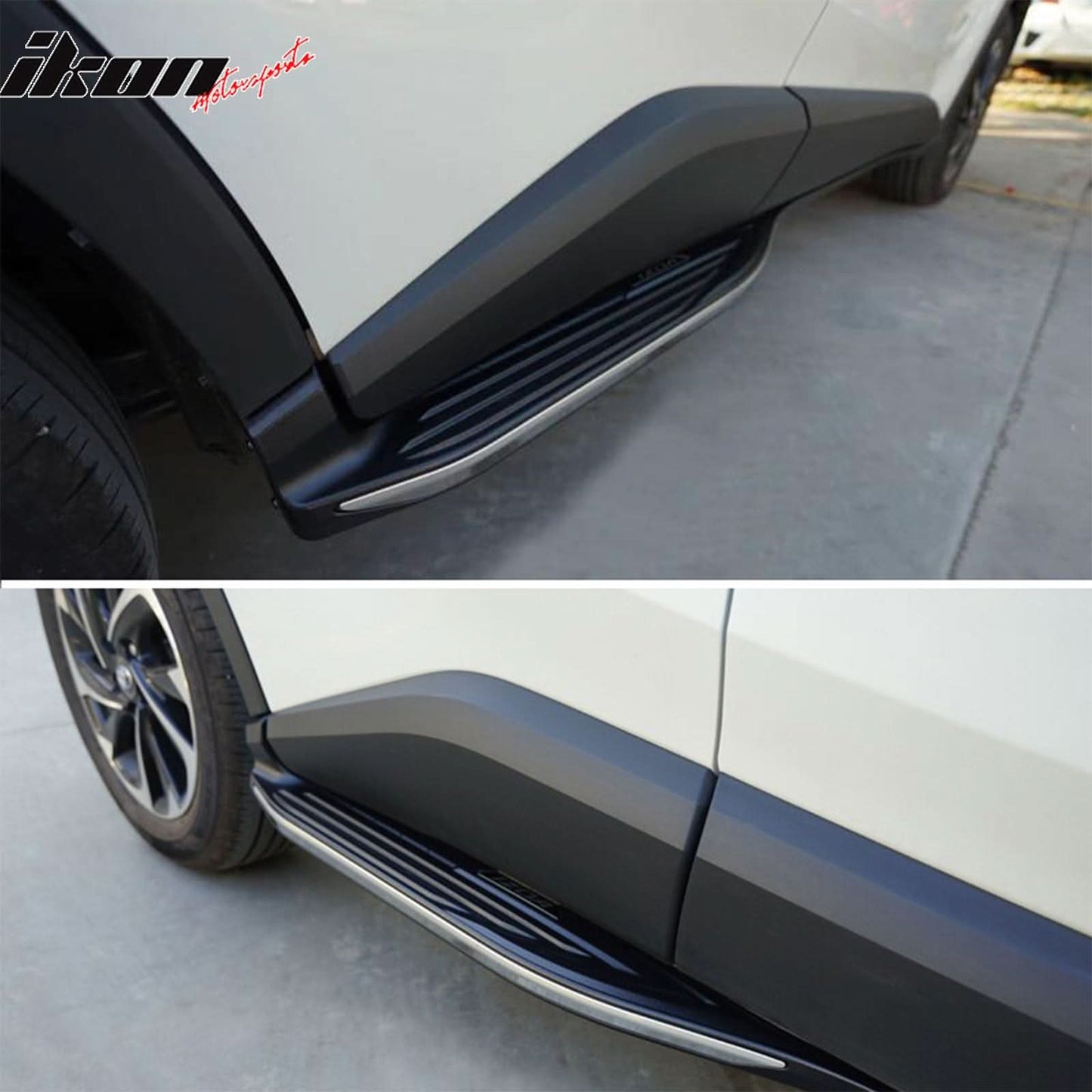 2018-2022 Toyota C-HR OE Style Black Silver Running Boards Aluminum