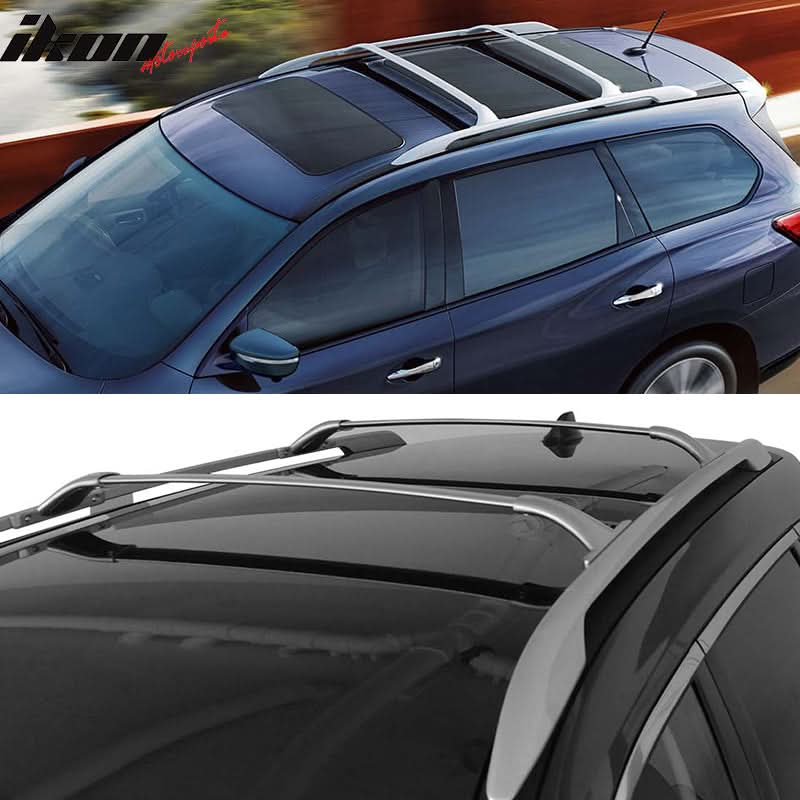 2014-2020 Nissan Rogue OEM Style Silver Roof Rack Cross Bar Aluminum