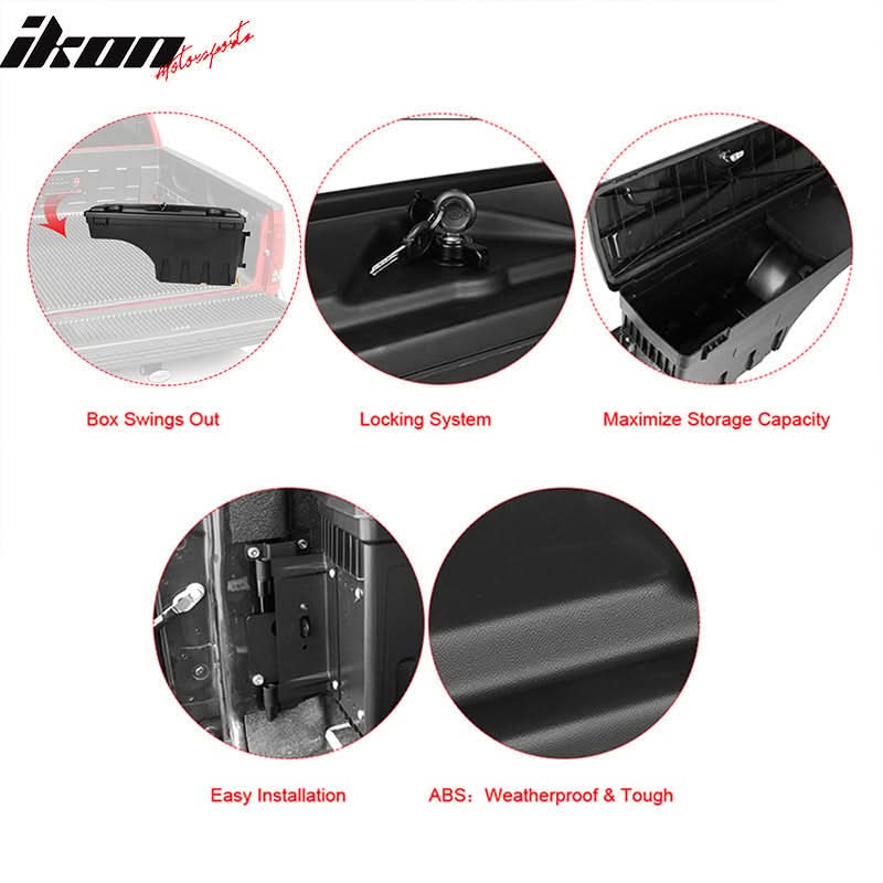 2007-2018 Silverado Sierra Truck Storage Box Toolbox Driver Passenger
