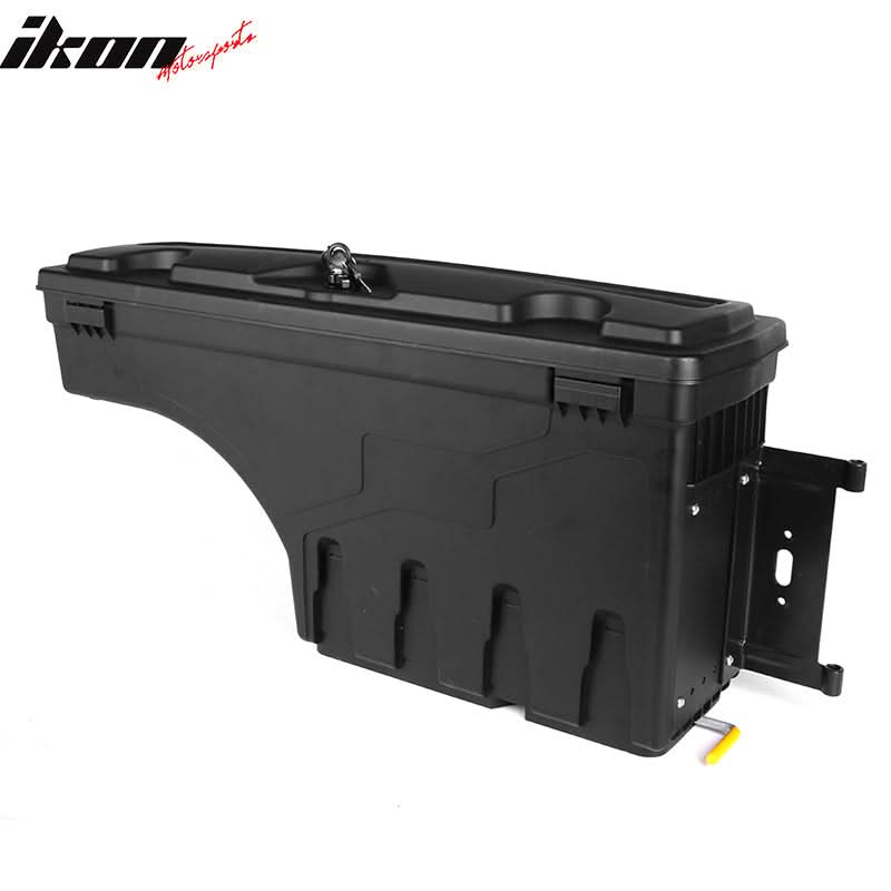 2015-2023 Ford F-150 Black Truck Bed Storage Box Passenger Side ABS