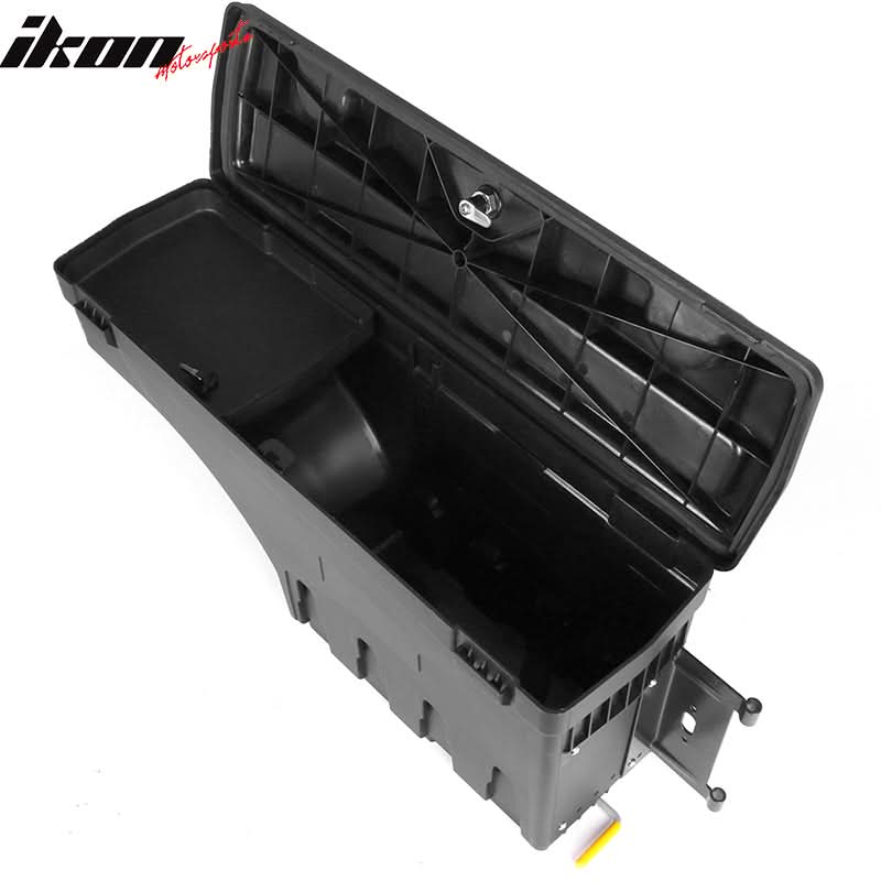 2015-2023 Ford F-150 Black Truck Bed Storage Box Passenger Side ABS