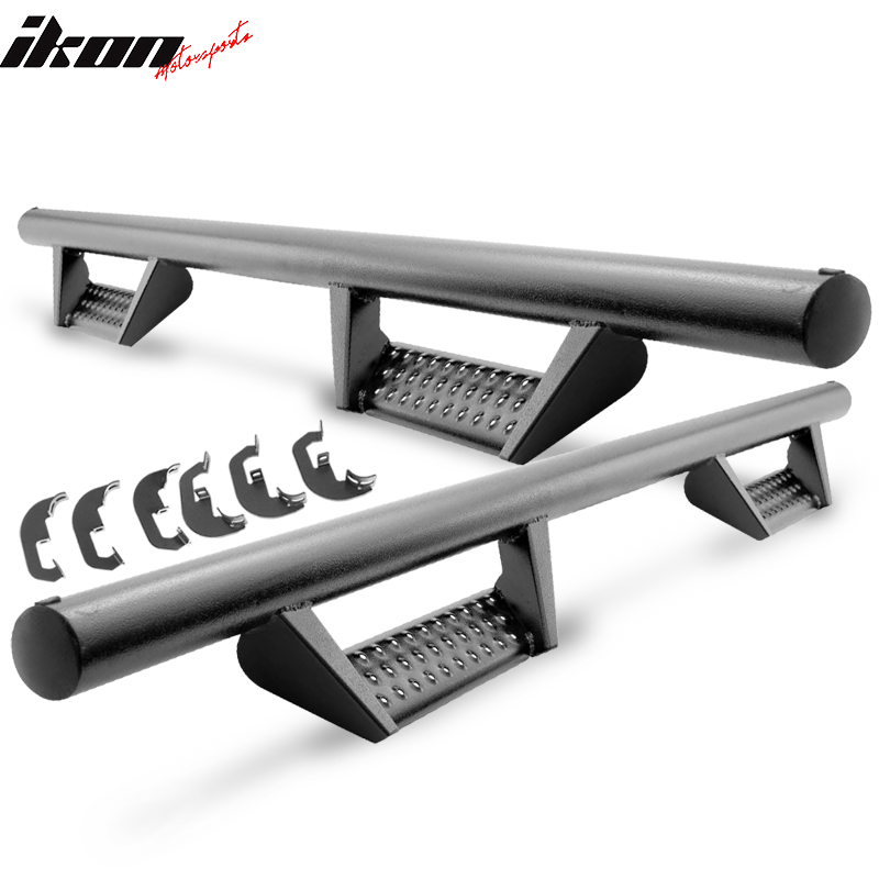 2007-2018 Chevy Silverado Extended Cab BCK Style Black Running Boards
