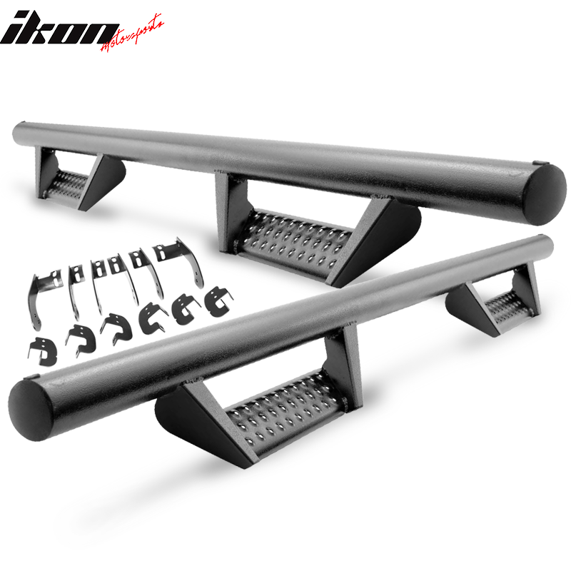 2015-2022 Ford F-150 Super Cab BCK Style Black Running Board Side Step