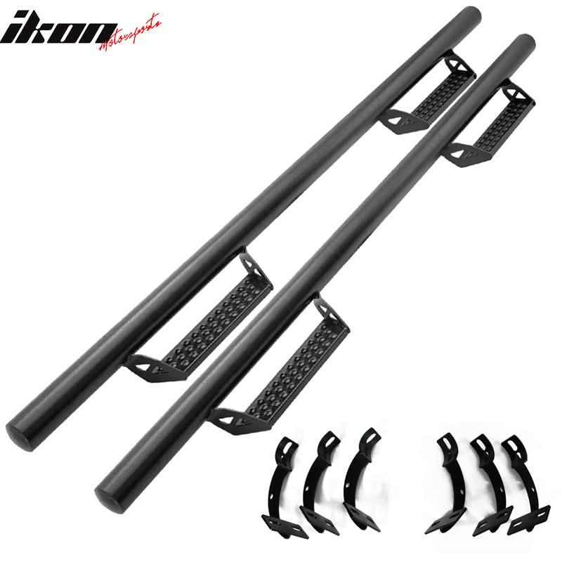 2009-2023 Dodge Ram Crew Cab BCT Style Black Running Boards Side Step