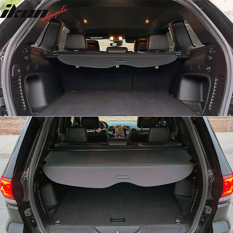 2011-2022 Grand Cherokee Rear Tonneau Cargo Cover Retractable Shade