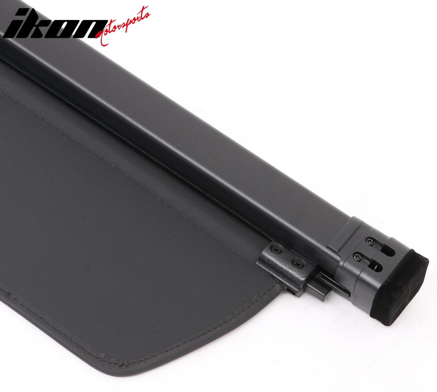2022-2024 Rivian R1S Black Retractable Rear Trunk Cargo Cover Canvas