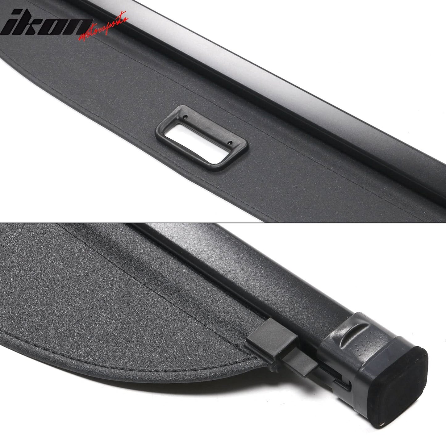 2022-2024 Toyota Corolla Cross Black Rear Cargo Cover PVC Aluminum Rod