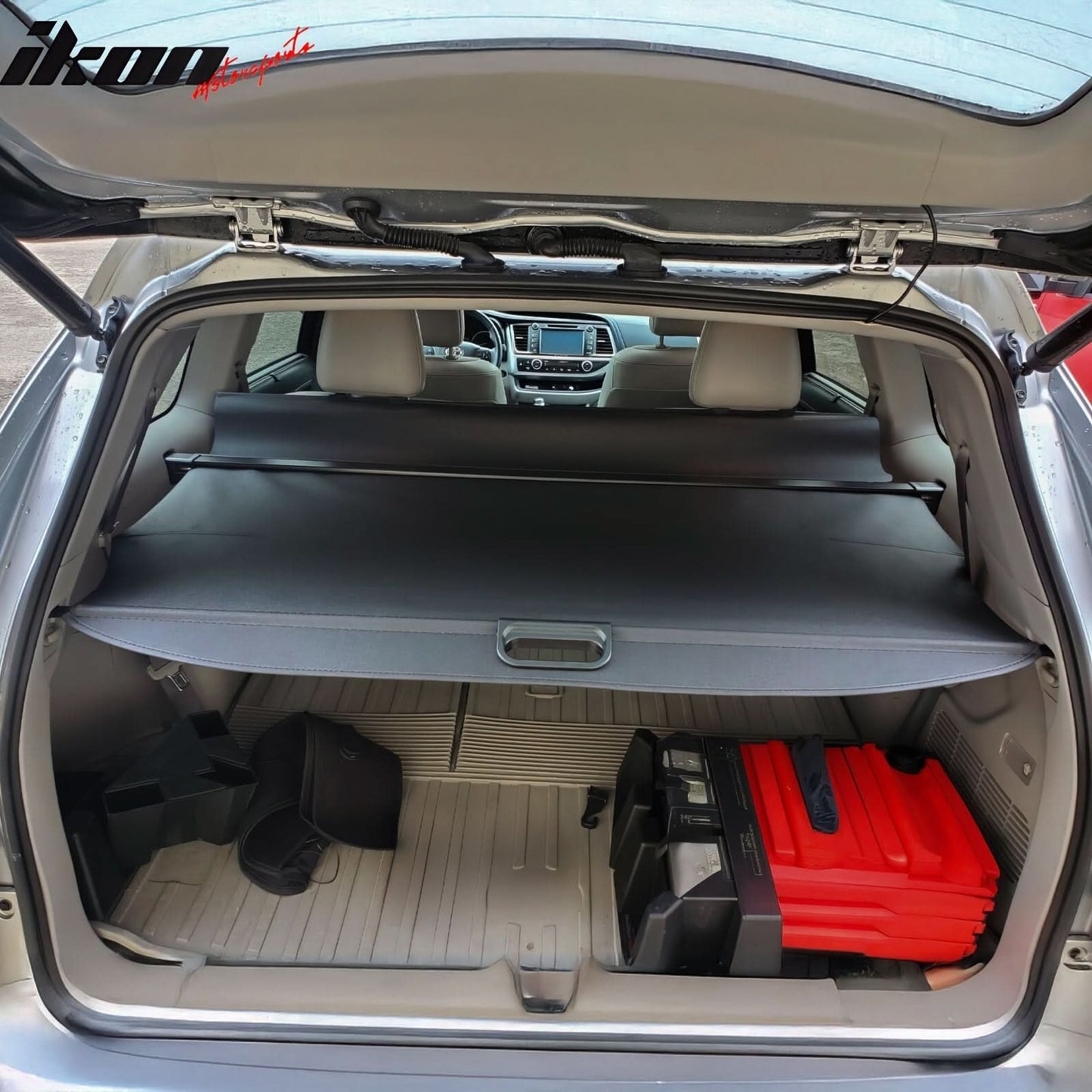 2014-2019 Toyota Highlander Black Tonneau Cargo Cover Vinly Aluminum