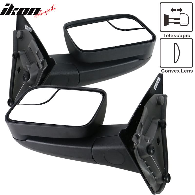 2002-2008Â Ram 1500 2002-2009 2500 3500 Side View Tow Mirrors Manual