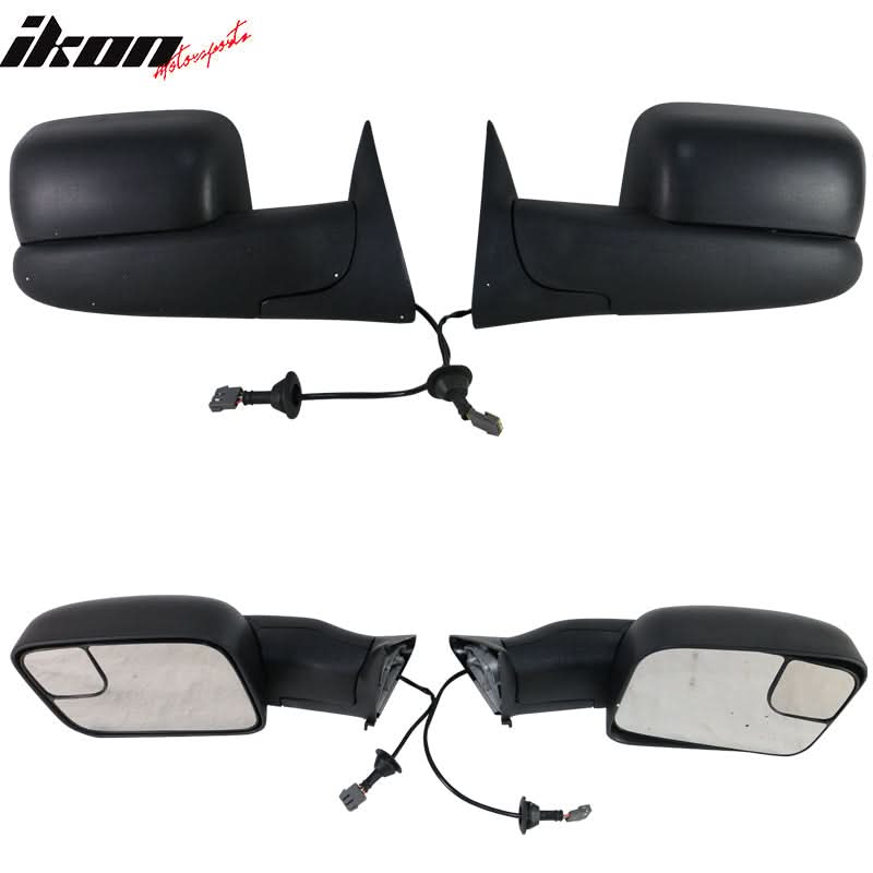 1994-2002Â Ram 1500 2500 3500 Towing Side View Tow Mirrors Power 2PC
