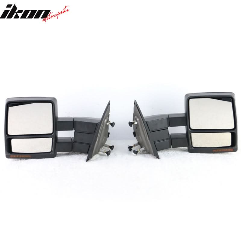 2007-2014Â F150 Tow Mirrors Power Heated Turn Signal Puddle Light 2PC