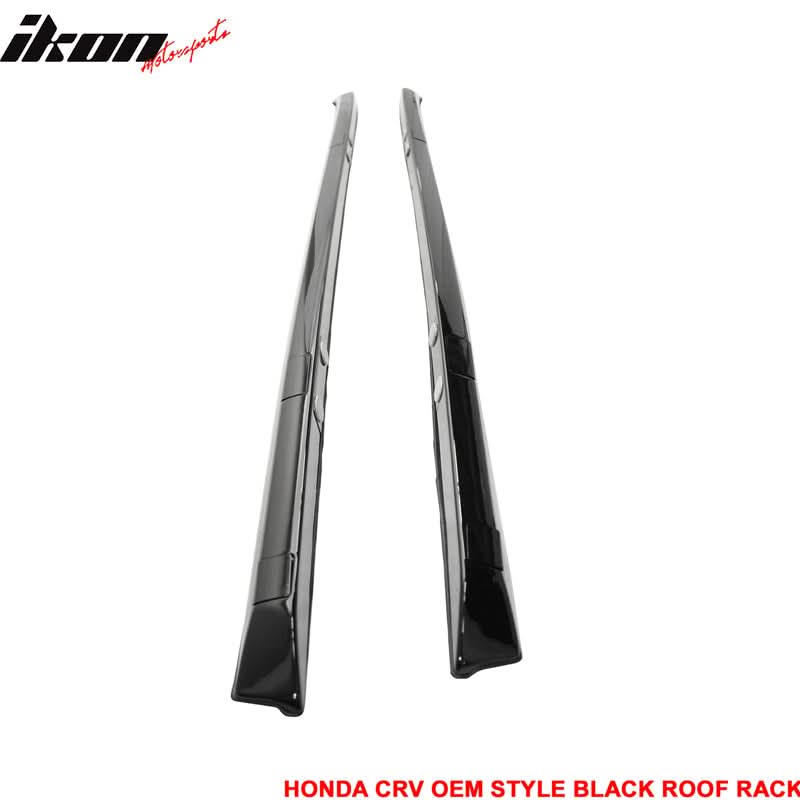 2012-2016 Honda CRV Black Roof Rack Cross Bar Side Rail Set 4PCS ABS