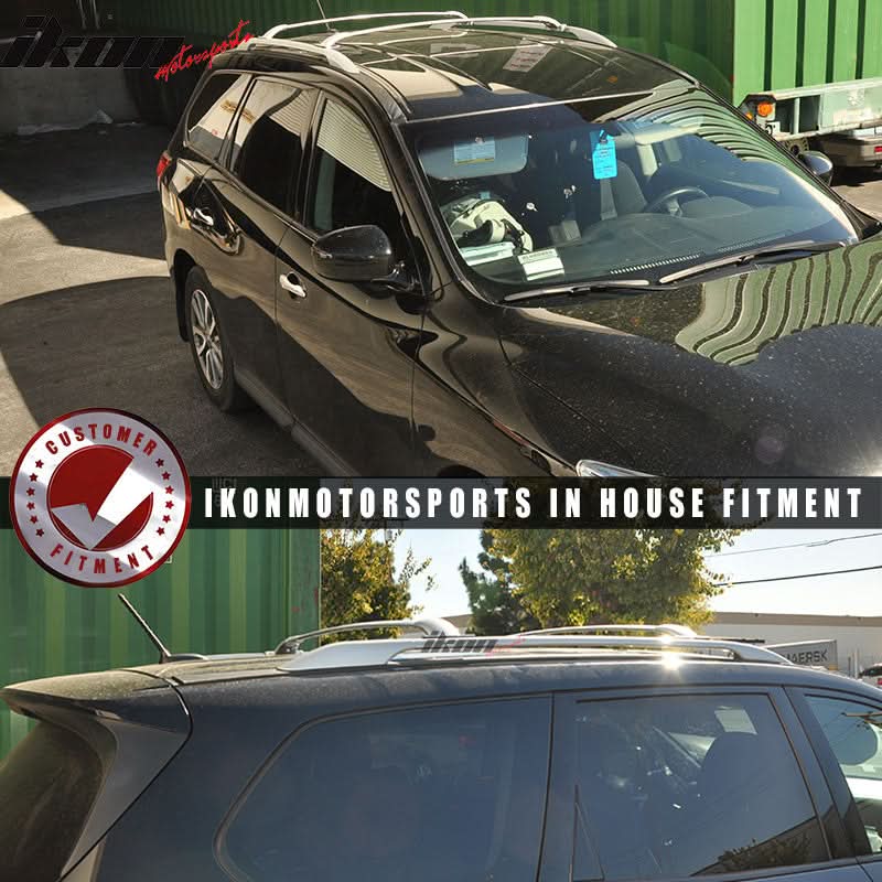 2013-2020 Nissan Pathfinder OE Silver Roof Rack Cross Bar Aluminum