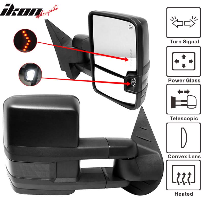 2007-2014Â Silverado Tow Mirrors Power Heated Signal Arrow Light