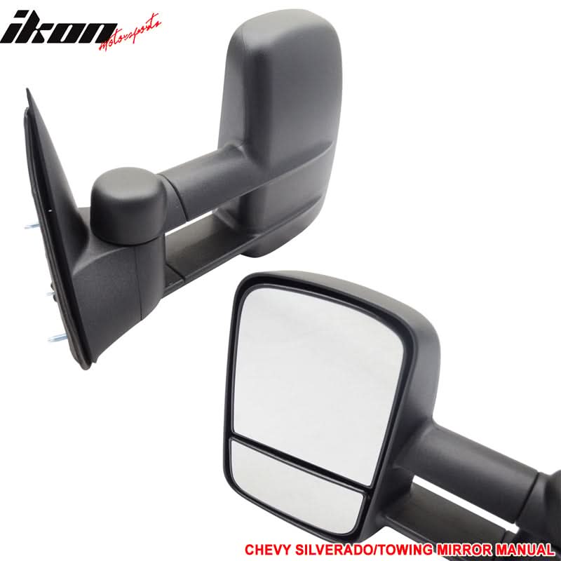 1999-2007Â Chevyado GMC Sierra Side View Towing Mirror Manual