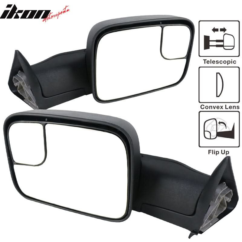 1994-2001Â Dodge Ram 1500 1994-2002 2500 3500 Towing Mirrors &Bracket