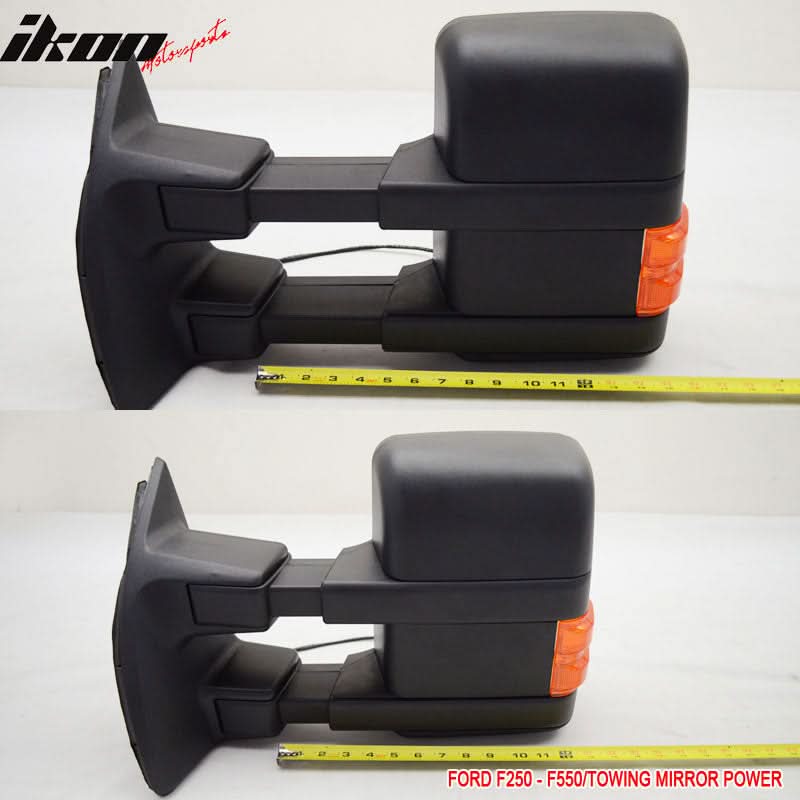 1999-2007Â F250 Side View Towing Mirror Power Dual Arm Pair Non Heated