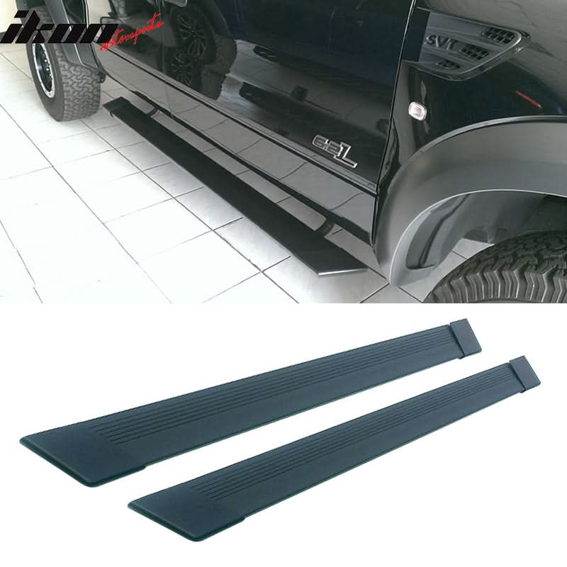 2004-2014 Ford F150 Black Running Board Step Bar Bracket Aluminum