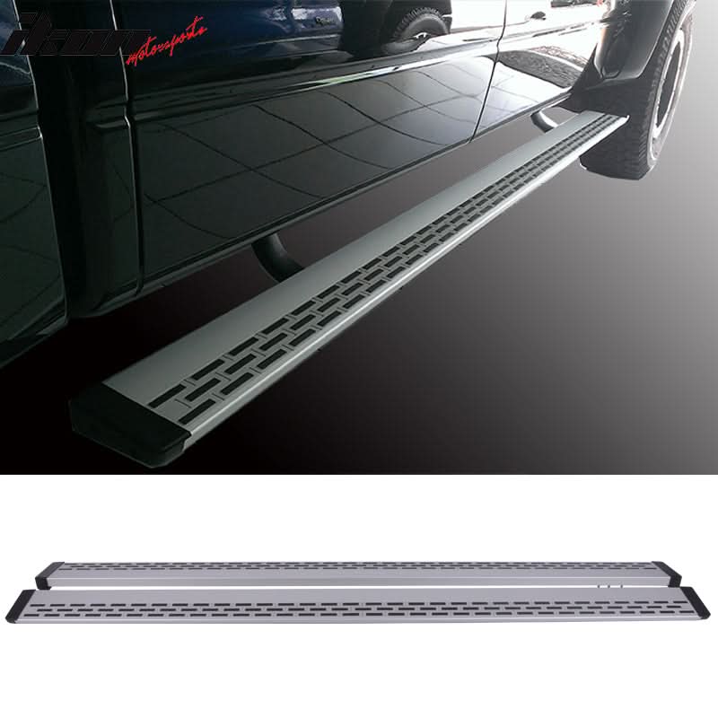 2004-2014 Nissan Titan Black Grey Running Board Bracket Aluminum