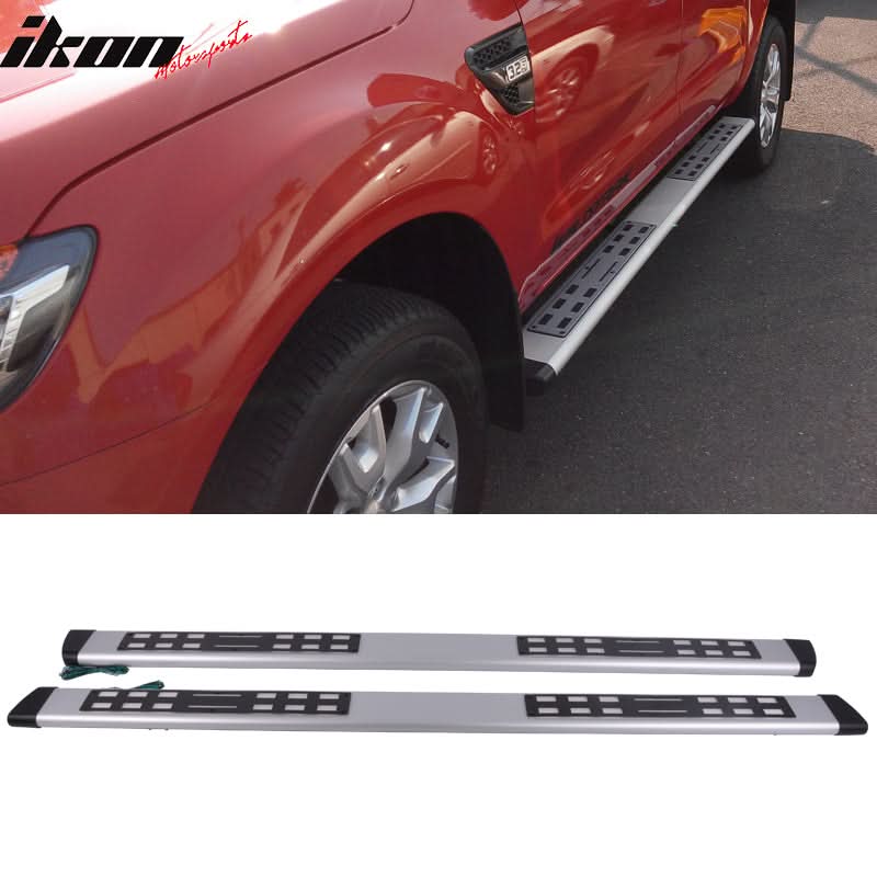 Fits 04-14 Titan Running Board Step Bar White LED Strip+ Bracket Kit