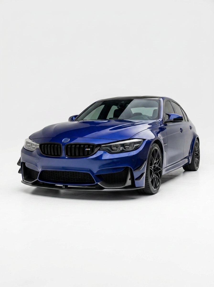 BMW 3 Series F80 M3 F82 F83 M4 M Performance Style Carbon Fiber Front Lip (2015 - 2019)