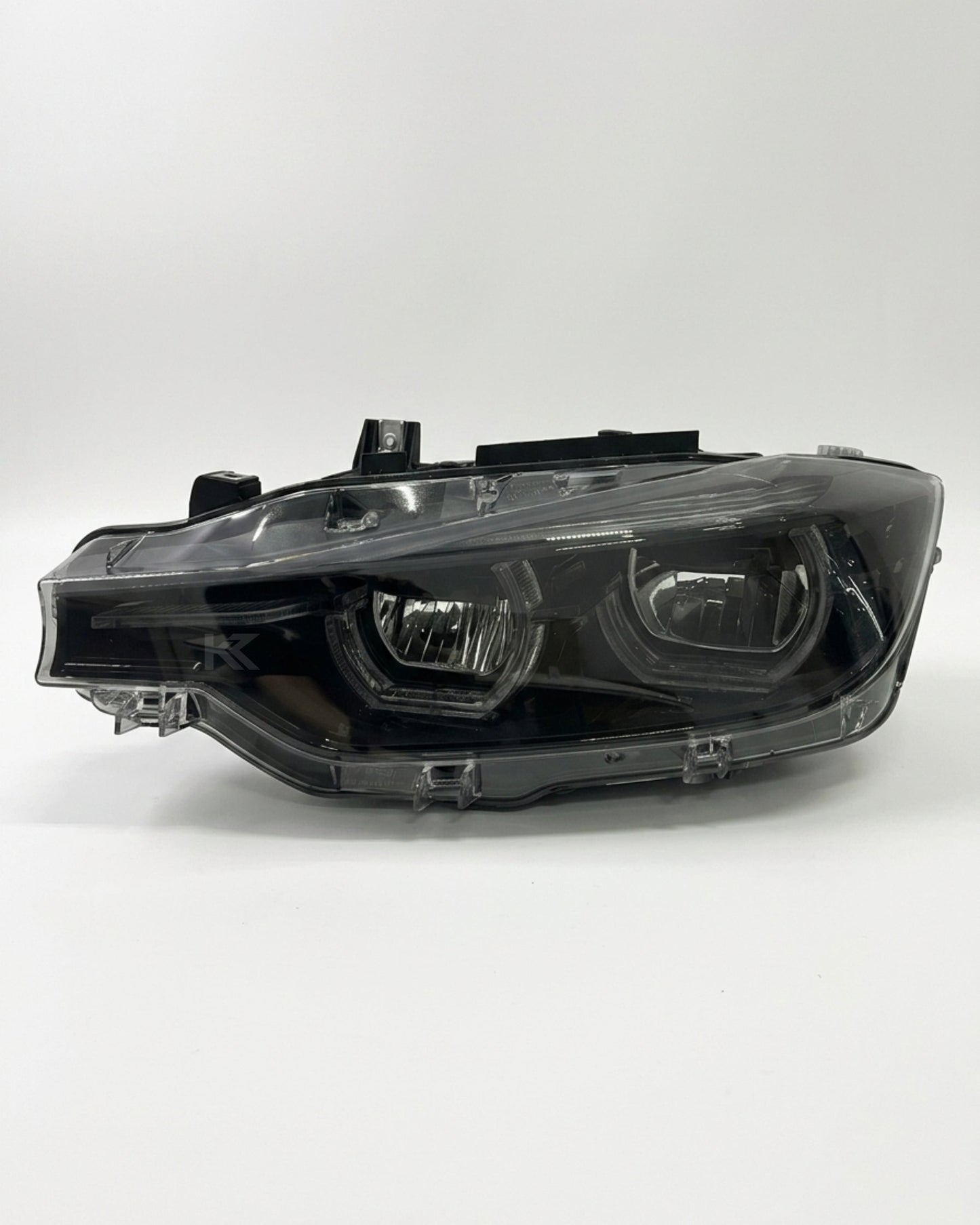 BMW 3 Series F30 / F31 / F35 V3 Smoked Triple-Color LED Headlight Assembly (White / Yellow / Red DRL) 2012 - 2018 (Replaces 63117314531)