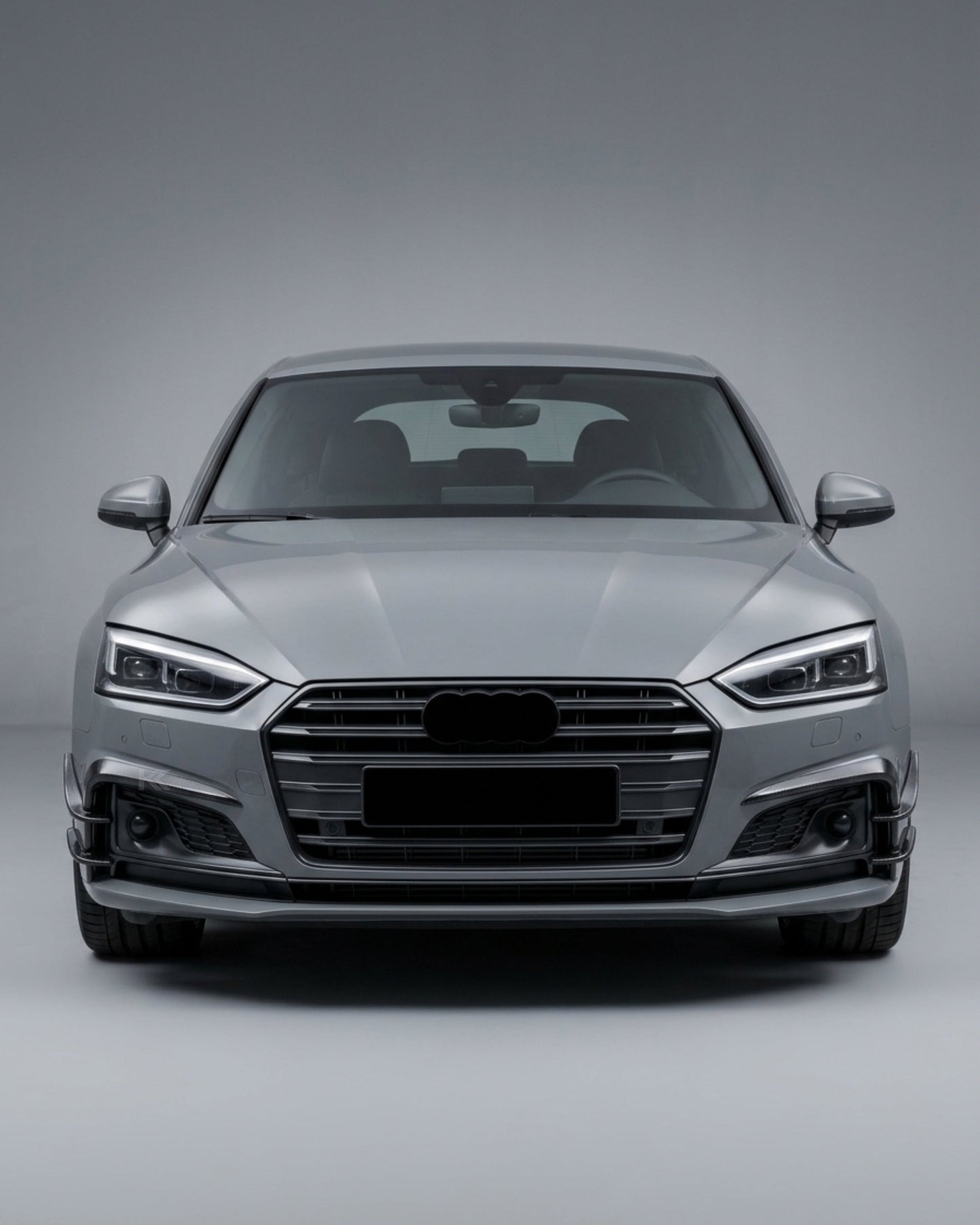2017–2019 Audi A5 S-Line / S5 B9 Front Bumper Canard Fins – Carbon Fiber