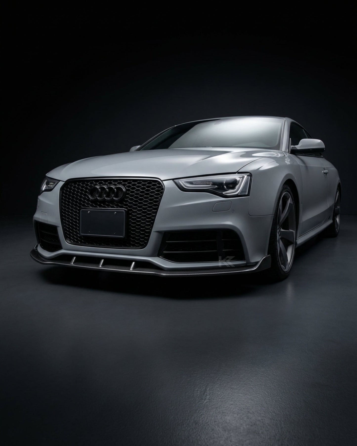 2012–2015 Audi RS5 8T Coupe / Convertible Front Bumper Lip Spoiler – Carbon Fiber