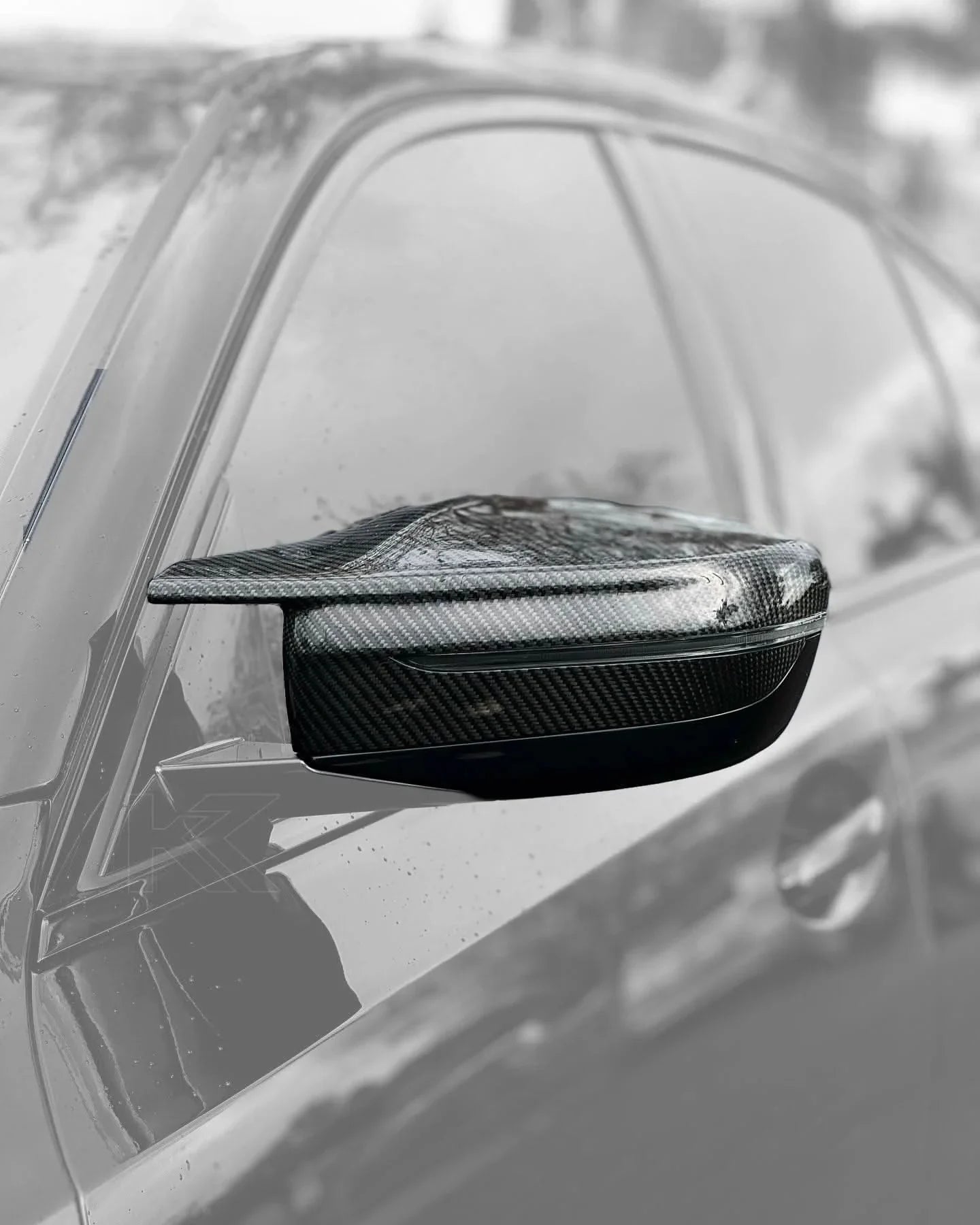 BMW 2 Series G87 3 Series G20/G28 M3 Style Carbon Fiber Side Mirror Housing (2019 - 2024)