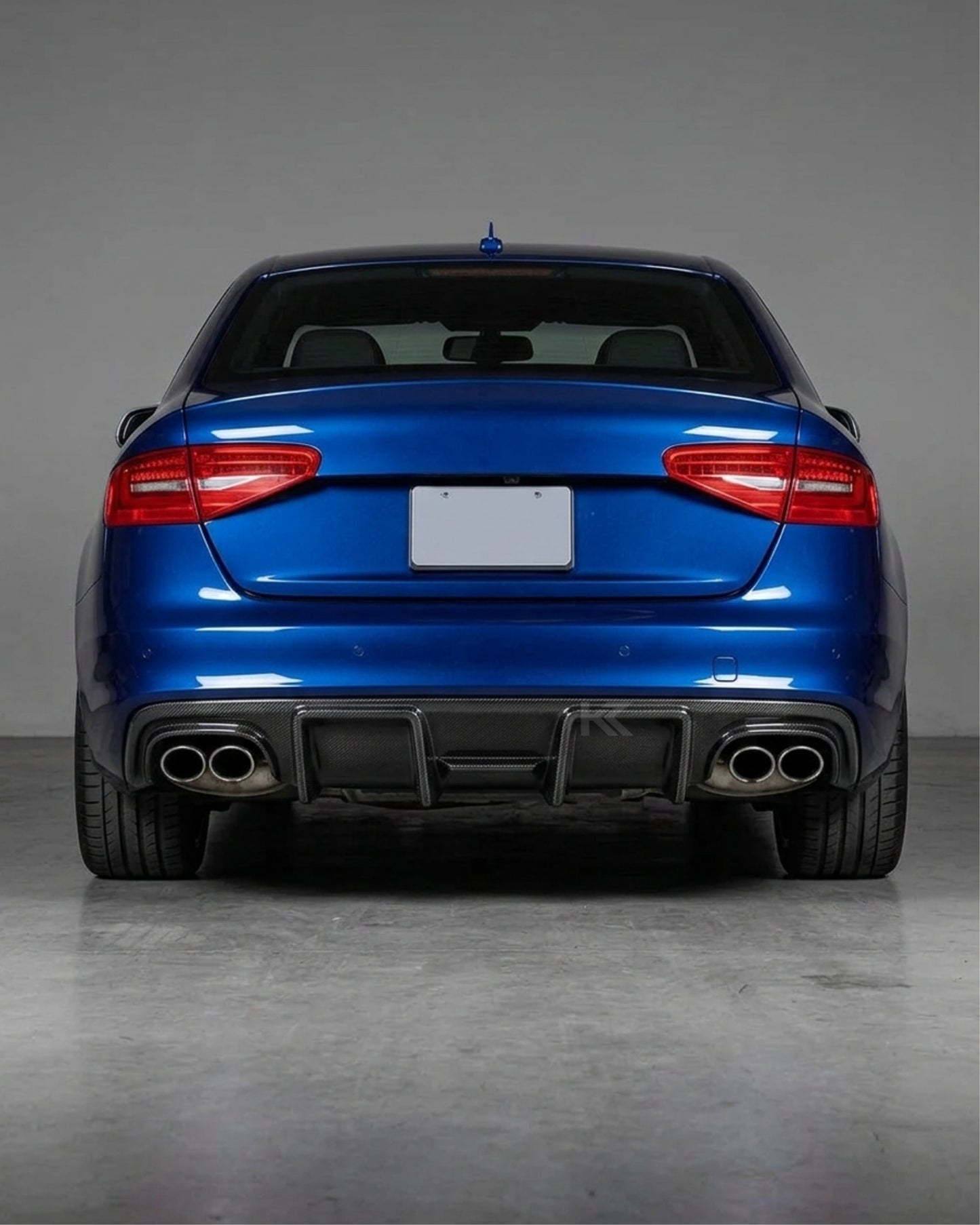2008–2012 Audi A4 S-Line / S4 B8 Sedan Wide Scoop Rear Valance Diffuser – Carbon Fiber