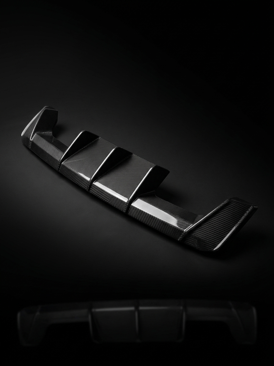 BMW 3 Series G80 M3 G82 G83 M4 Euro Version OE Style Carbon Fiber Rear Diffuser (2019 - 2024)