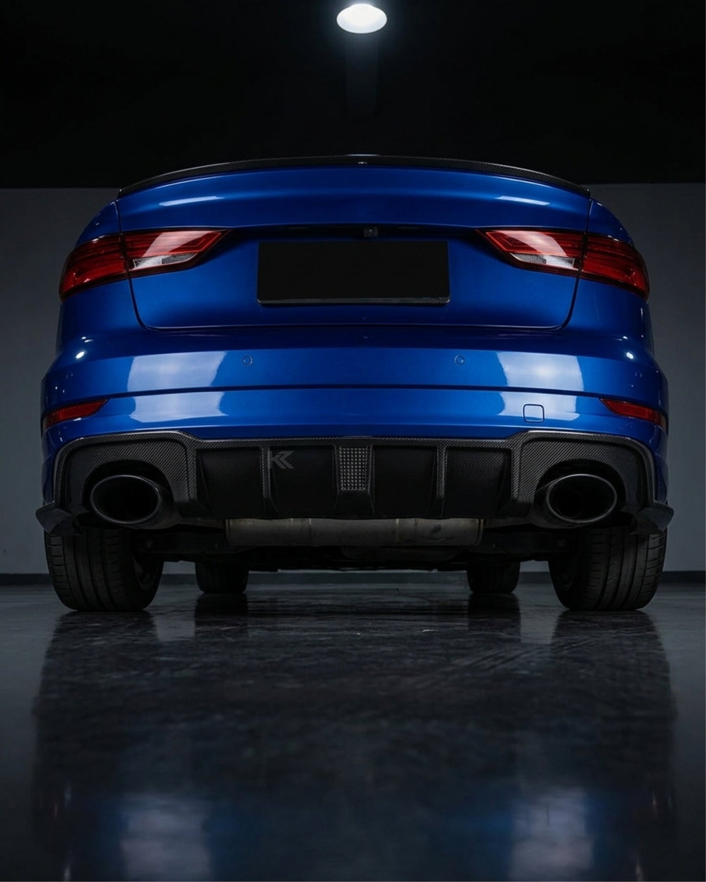 2017–2019 Audi RS3 8V Sedan Rear Bumper Diffuser Lip – Carbon Fiber
