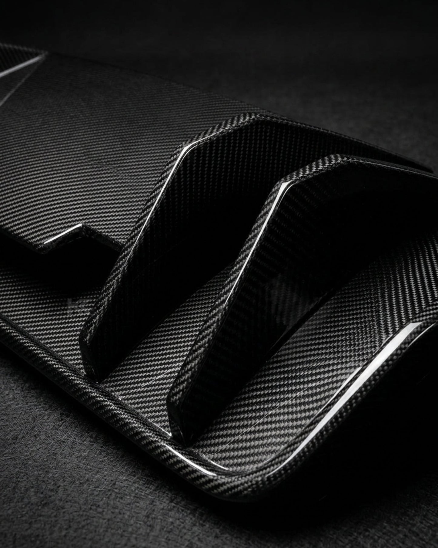 2016–2018 Audi R8 V10 & V10 Plus Coupe Custom Style Rear Bumper Lip Diffuser – Dry Carbon Fiber