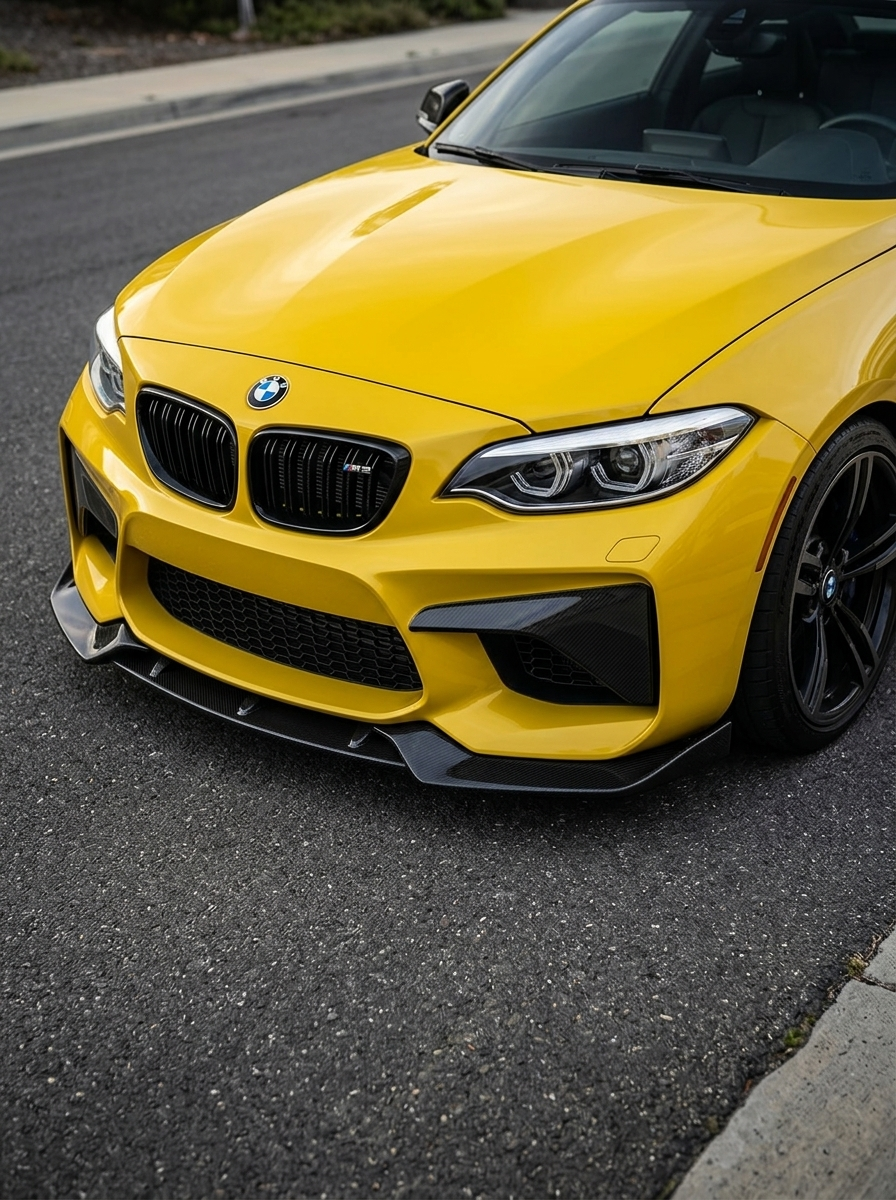 BMW 2 Series F87 M2/M2C K2 Carbon Fiber Front Lip (2016 - 2019)