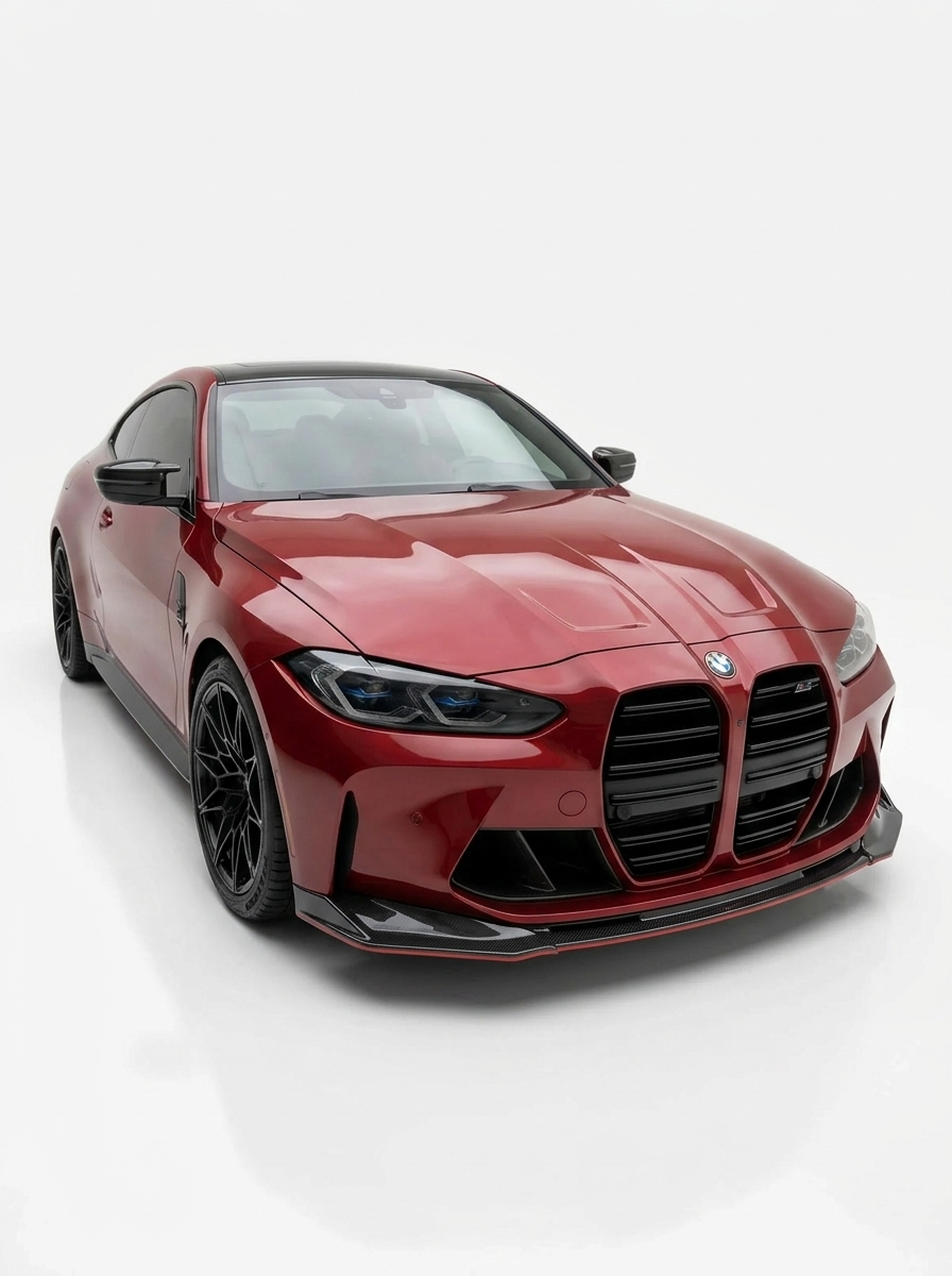 BMW 3 Series M3 M4 G80 G82 V Style Carbon Fiber Front Lip (2019 +)