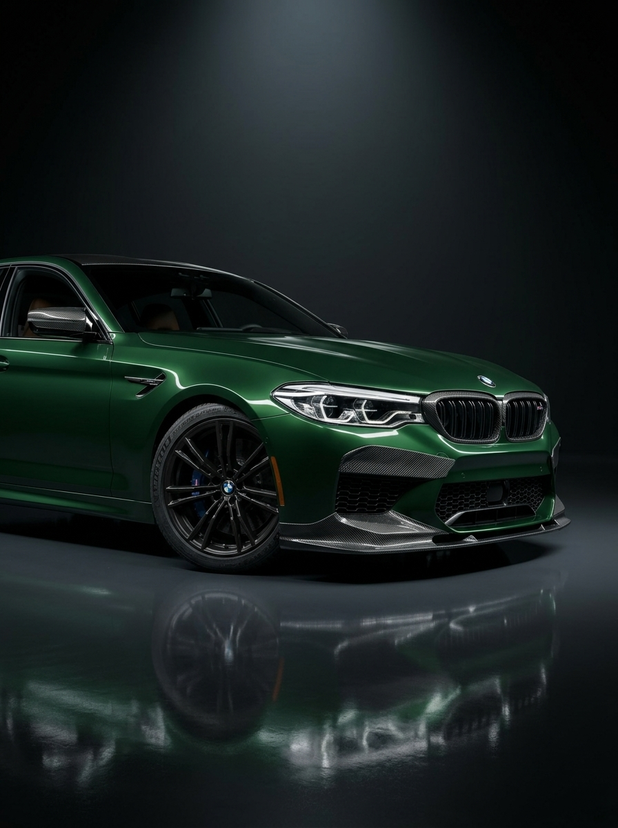 BMW 5 Series F90 M5 3D Style Carbon Fiber Front Lip (2018 +)