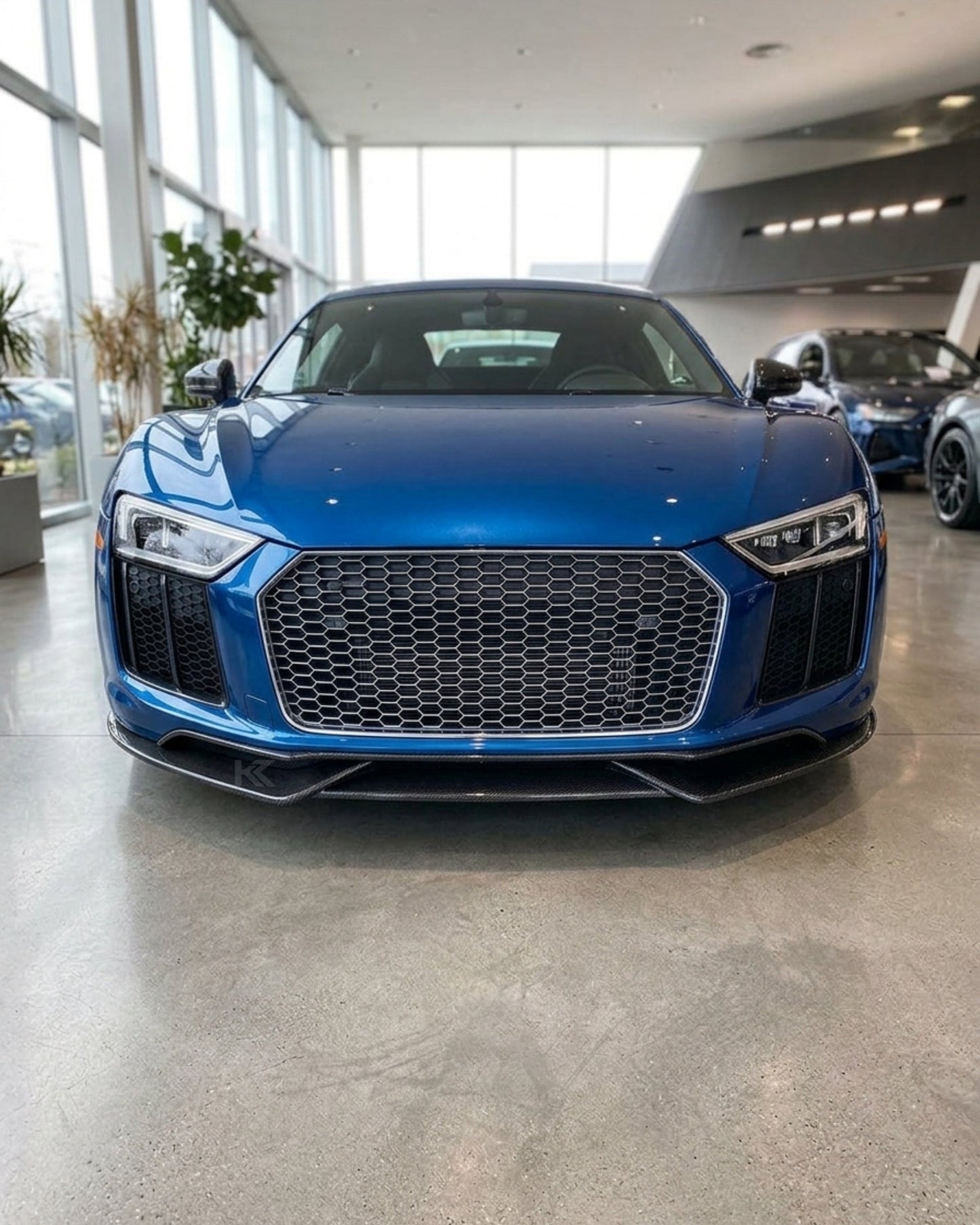 2016–2018 Audi R8 V10 / V10 Plus Coupe 4S Gen 2 Front Bumper Lip Spoiler Set – Carbon Fiber