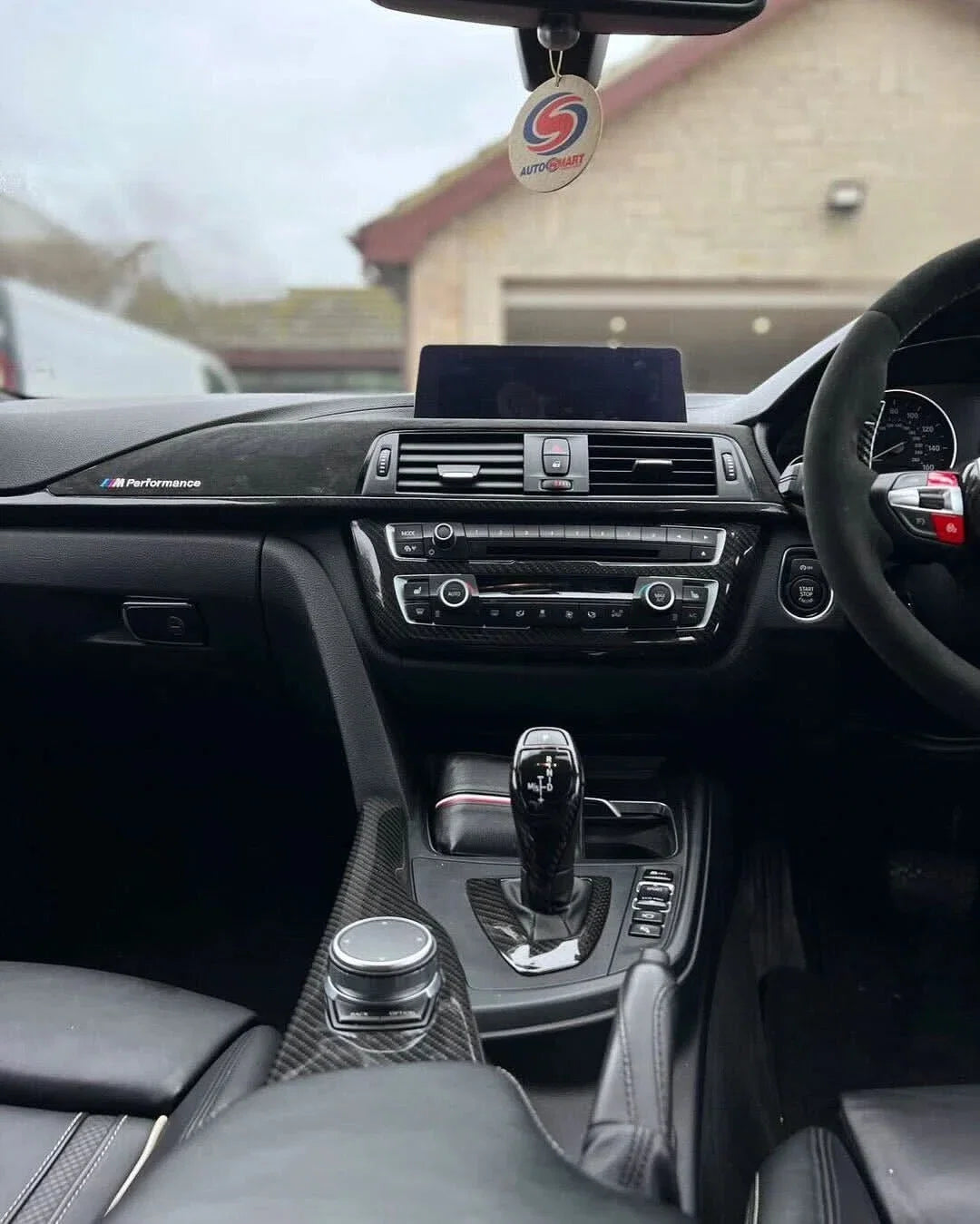 BMW 3 Series F30 Carbon Fiber Radio Cover Trim (2011 - 2019)
