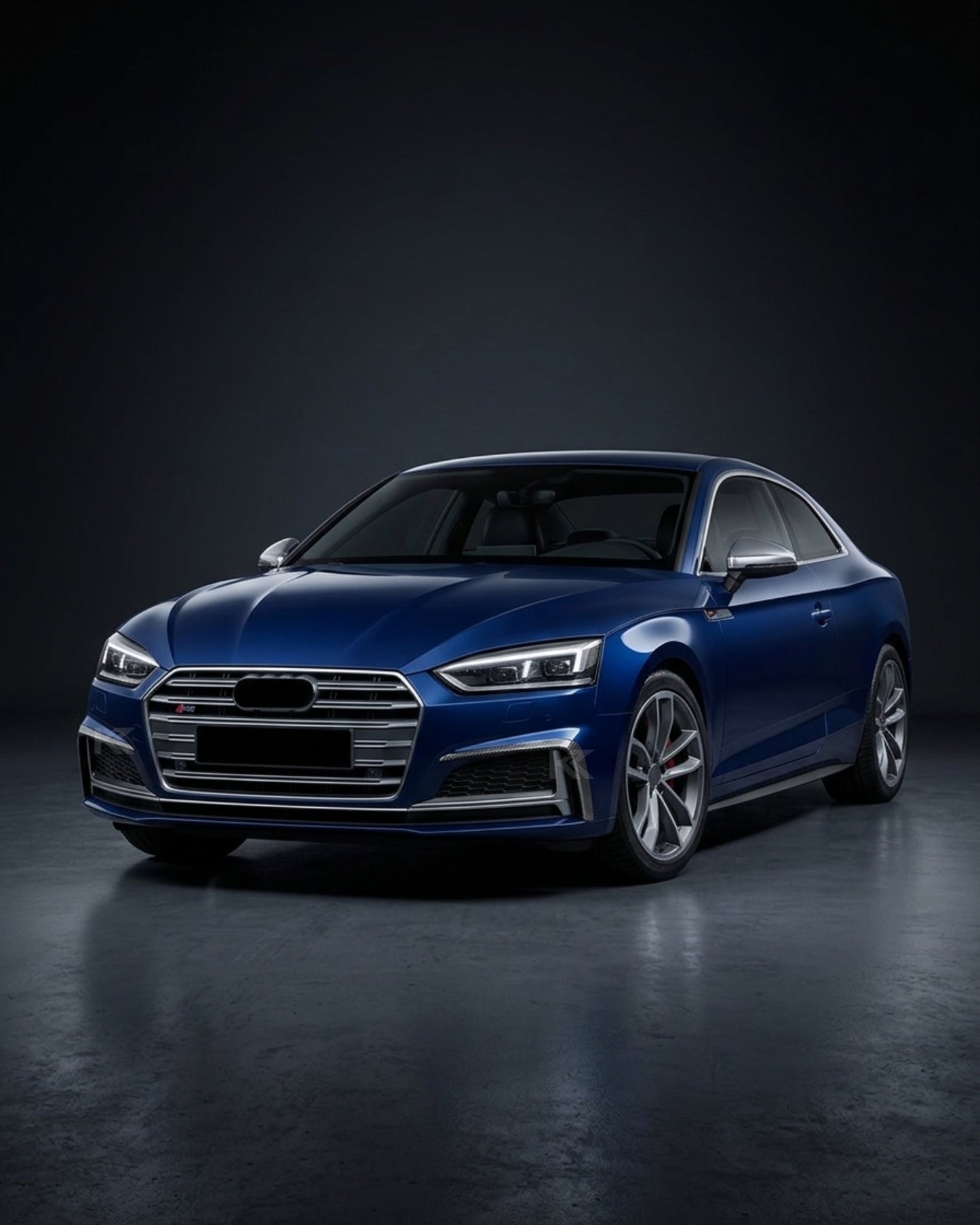 2017–2019 Audi A5 S-Line / S5 B9 Front Bumper Canards – Carbon Fiber