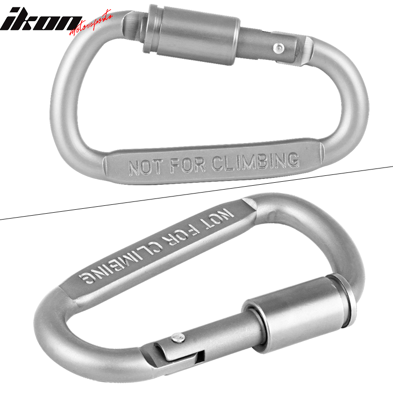 Camping Outdoor Alloy D-ring Screw Lock Buckle Carabiners 3PC