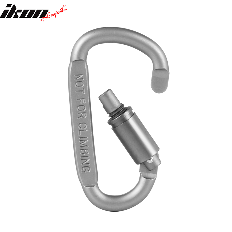 Camping Outdoor Alloy D-ring Screw Lock Buckle Carabiners 3PC