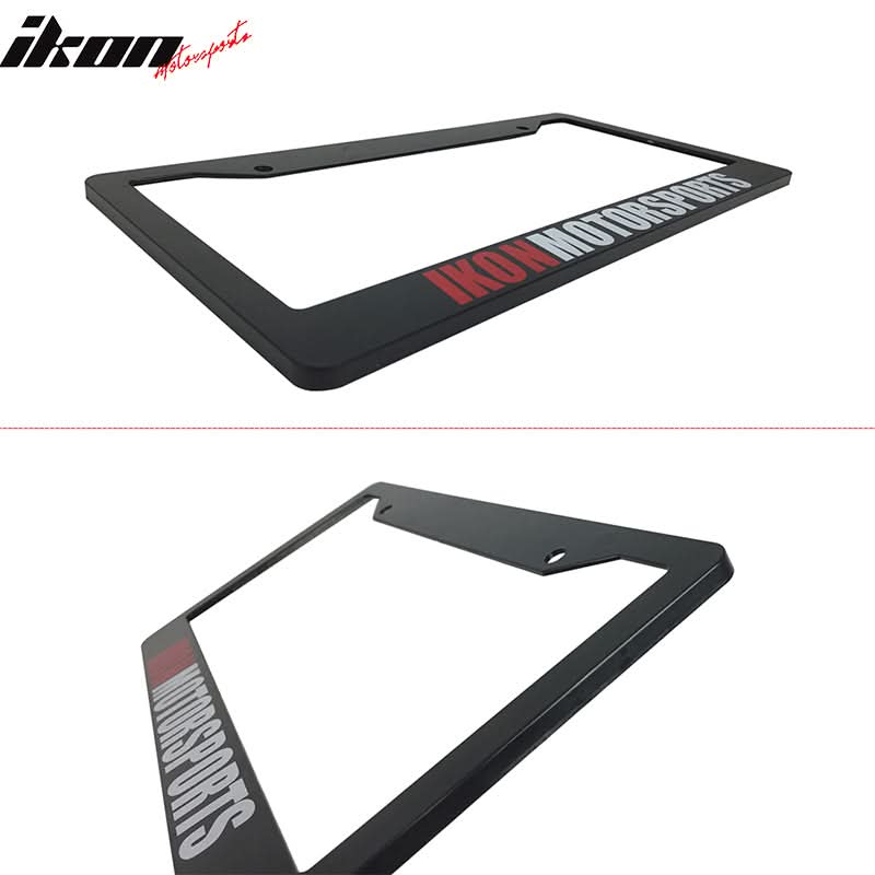 2PC License Plate Frame Cover Tag Holder Bracket  & Screw Cap