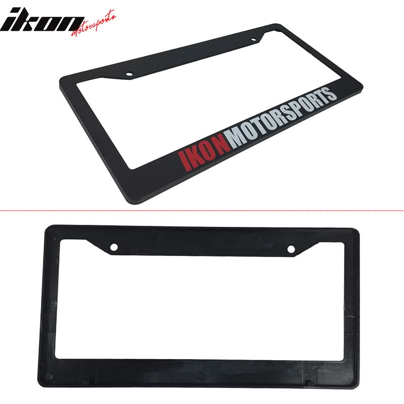 2PC License Plate Frame Cover Tag Holder Bracket  & Screw Cap