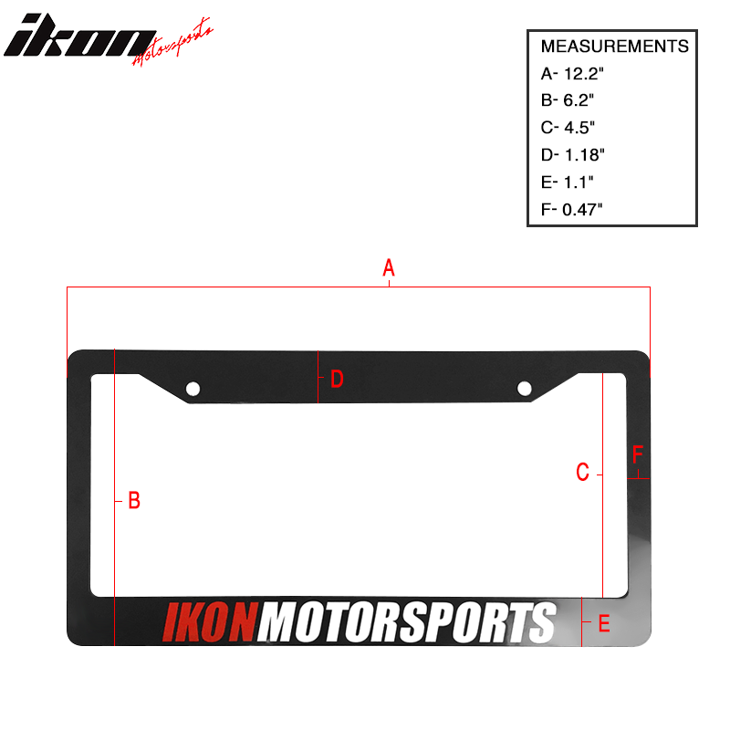2PC License Plate Frame Cover Tag Holder Bracket  & Screw Cap