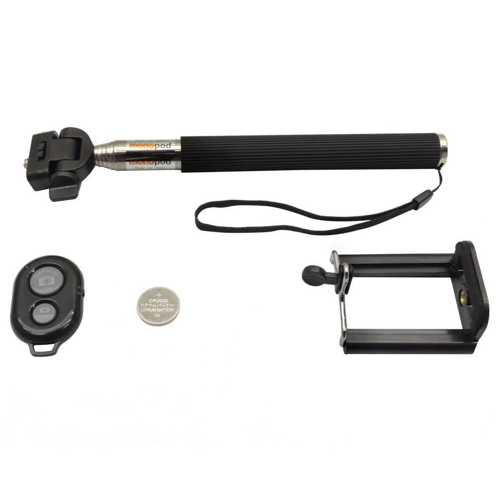 Remote Bluetooth Selfie Stick Tripod Holder Fits iPhone Galaxy