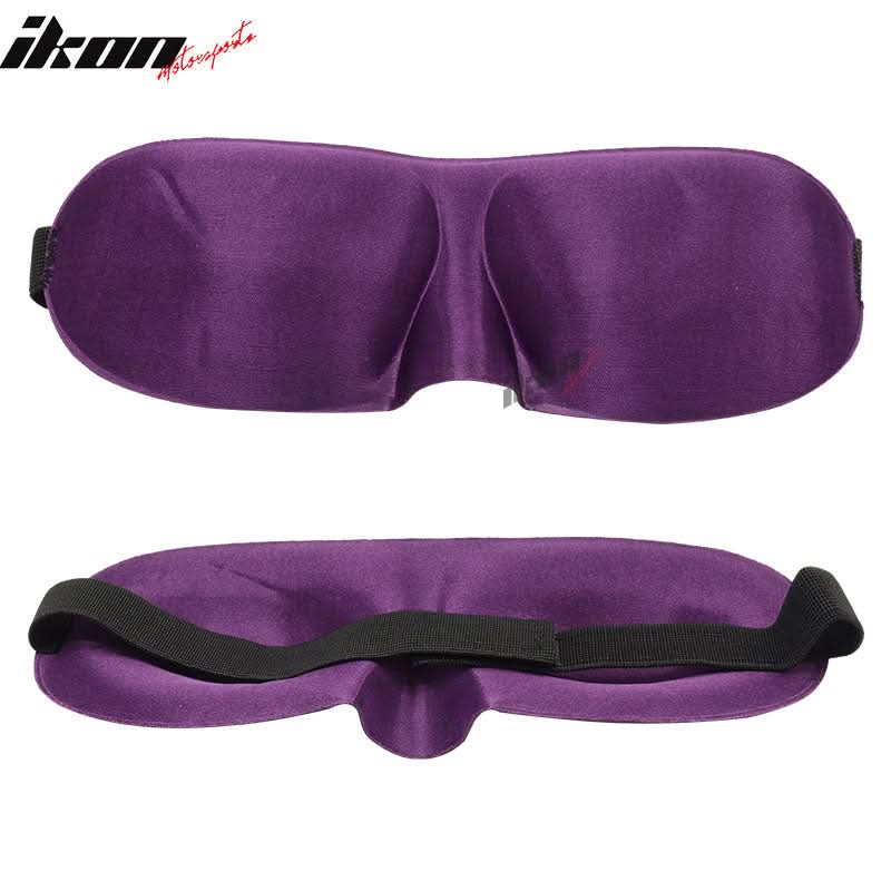1X Purple Travel Sleeping Aid Eye Mask Cover Nap Rest Blindfold Shade
