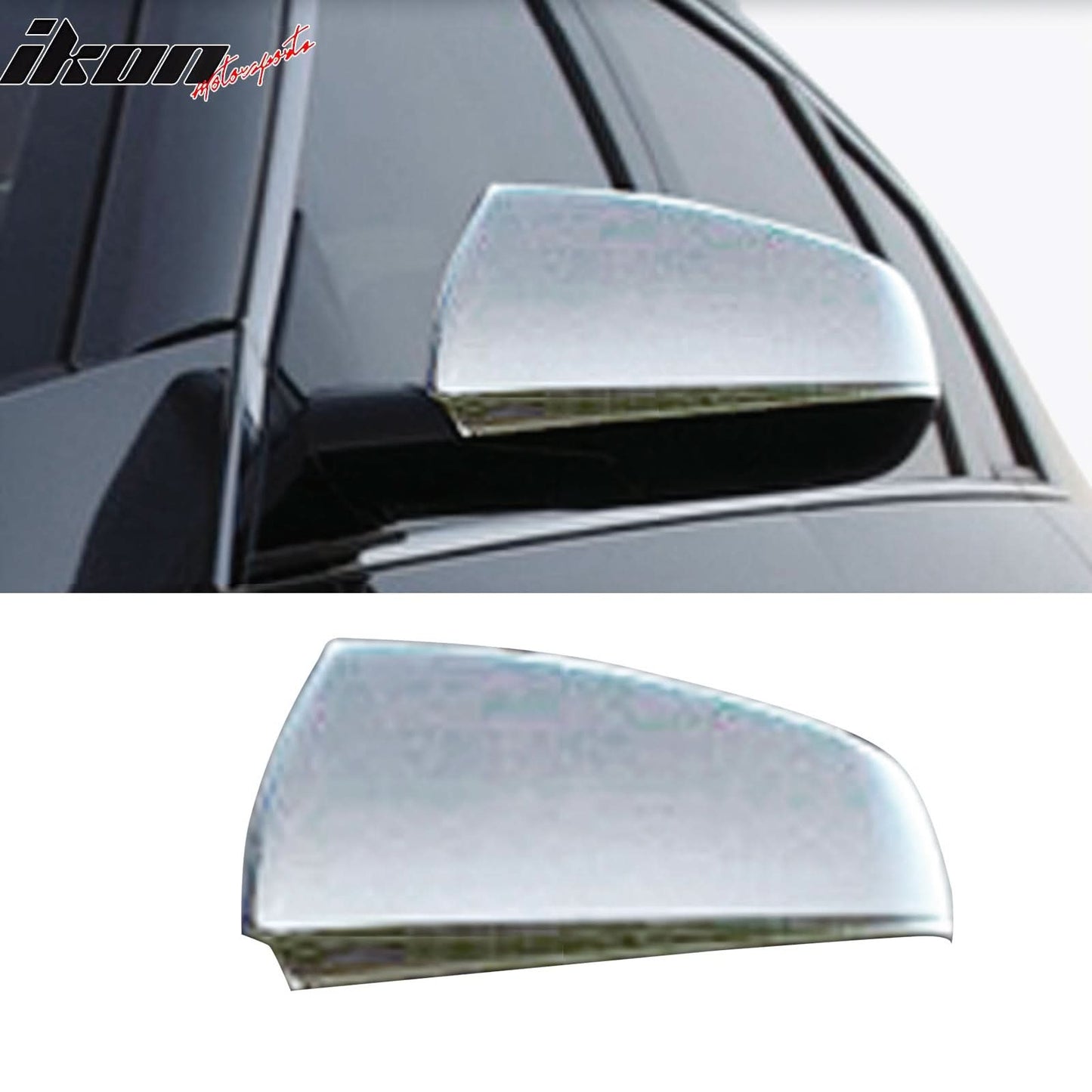 2010-2015 Cadillac SRX Rear Side View Mirror Covers Overlay Chrome ABS
