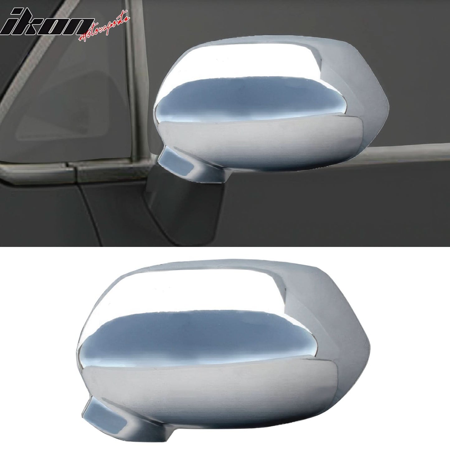 2007-2008 Honda Fit Rear Side View Mirror Covers  Overlay Chrome ABS